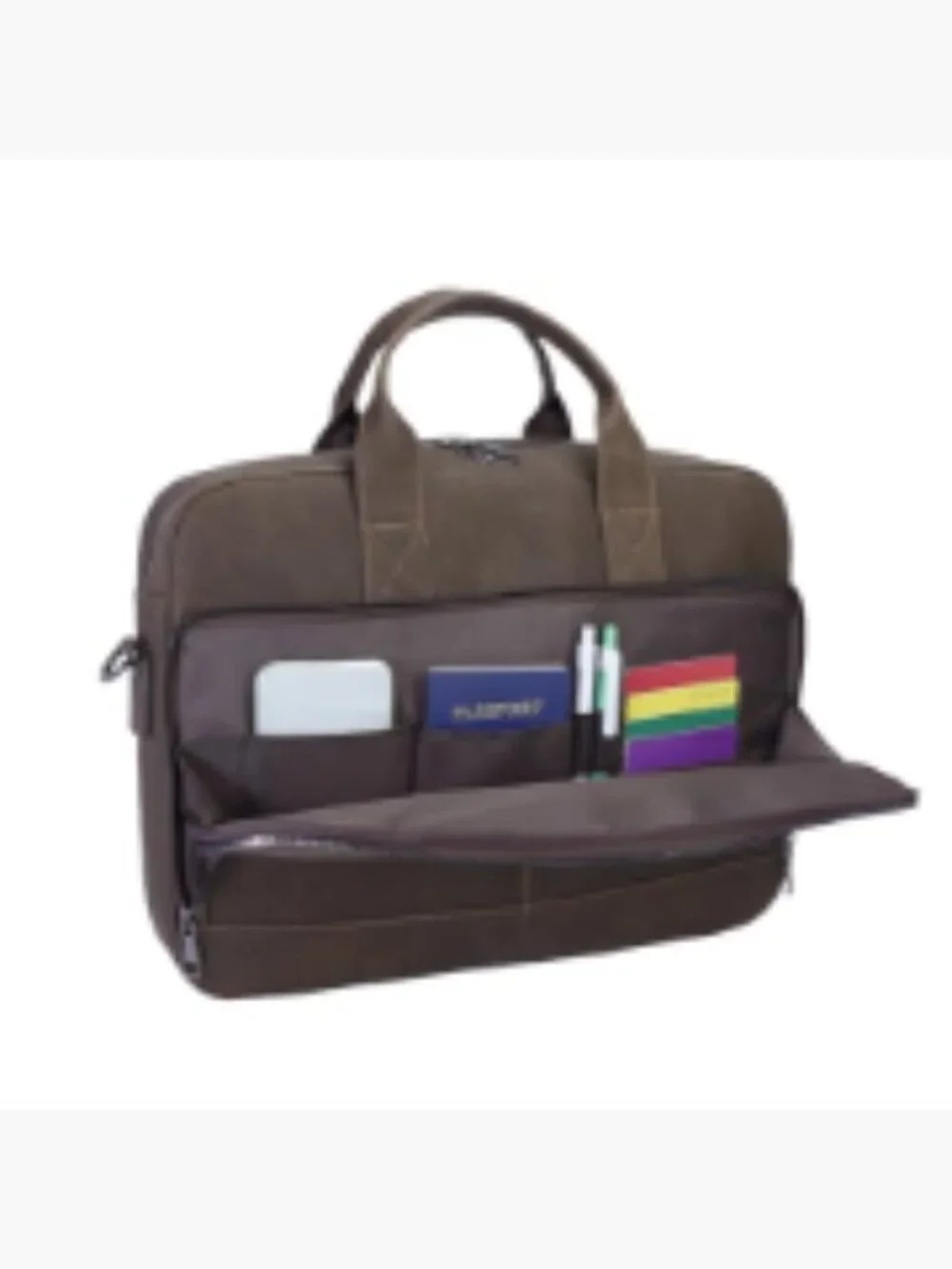Vintage Faux Leather Laptop Messenger Bag Briefcase 15.6